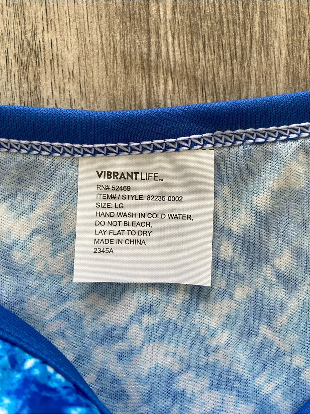 Vibrant Blue Patterned & Solid Dog Athletic Sun Block Top